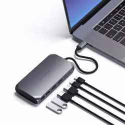 Satechi ST-UCM1HM hub & concentrateur USB Type-C 5000 Mbit/s Gris - Vue supplémentaire 5