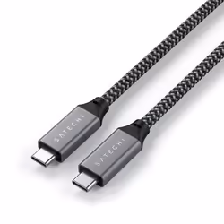 Satechi ST-U4C25M câble USB 0,25 m USB4 Gen 3x2 USB C Noir, Gris