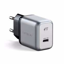 Satechi ST-UC30WCM-EU chargeur d'appareils mobiles Universel Noir, Argent Secteur Intérieure