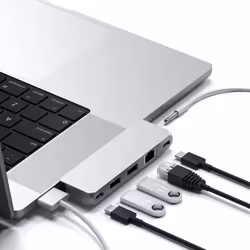Satechi Pro Hub Mini Avec fil USB 3.2 Gen 1 (3.1 Gen 1) Type-C Argent