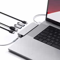 Satechi Pro Hub Mini Avec fil USB 3.2 Gen 1 (3.1 Gen 1) Type-C Argent