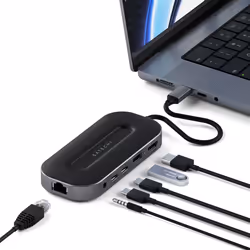 Satechi ST-U4MGEM station d'accueil Avec fil USB4 Noir, Gris - Vue supplémentaire 4