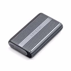 Satechi USB4 NVMe SSD Pro, Enceinte ssd, M.2, 40 Gbit/s, Connectivité USB, Gris, Transparent