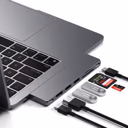 Satechi ST-HUCPHSM station d'accueil USB 3.2 Gen 2 (3.1 Gen 2) Type-C Gris - Vue supplémentaire 5