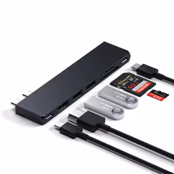 Satechi ST-HUCPHSD station d'accueil USB 3.2 Gen 2 (3.1 Gen 2) Type-C Noir - Vue supplémentaire 4