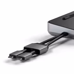 Satechi ST-DDSM Boîtier de disques de stockage Noir, Argent M.2 Alimenté par port USB