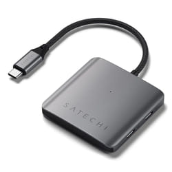 Satechi ST-H4CPDM hub & concentrateur USB Type-C 10000 Mbit/s Gris