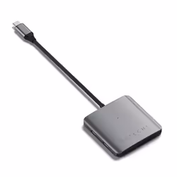Satechi ST-H4CPDM hub & concentrateur USB Type-C 10000 Mbit/s Gris