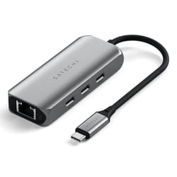 Satechi ST-H3C25EM hub & concentrateur USB Type-C 10000 Mbit/s Gris