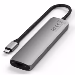 Satechi ST-P7SM hub & concentrateur USB Type-C 10000 Mbit/s Gris
