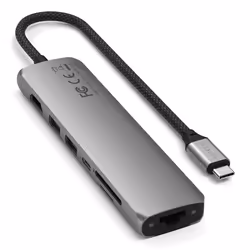 Satechi ST-P7SM hub & concentrateur USB Type-C 10000 Mbit/s Gris - Vue supplémentaire 5