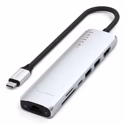 Satechi ST-P7SS, USB Type-C, HDMI, USB 3.2 Gen 2 (3.1 Gen 2) Type-A, USB Type-C, 10000 Mbit/s, 60 Hz, 4096 x 2160, 2160p