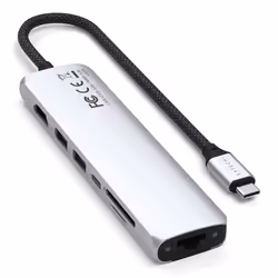 Satechi ST-P7SS hub & concentrateur USB Type-C 10000 Mbit/s Argent - Vue supplémentaire 5