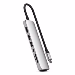 Satechi ST-P7SS hub & concentrateur USB Type-C 10000 Mbit/s Argent - Vue supplémentaire 6