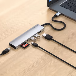Satechi ST-P7SS hub & concentrateur USB Type-C 10000 Mbit/s Argent - Vue supplémentaire 7