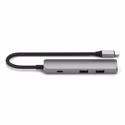 Satechi ST-P4SM hub & concentrateur USB Type-C 10000 Mbit/s Gris