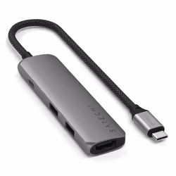 Satechi ST-P4SM hub & concentrateur USB Type-C 10000 Mbit/s Gris - Vue supplémentaire 4