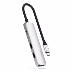 Satechi ST-P4SS hub & concentrateur USB Type-C 10000 Mbit/s Argent - Vue supplémentaire 6
