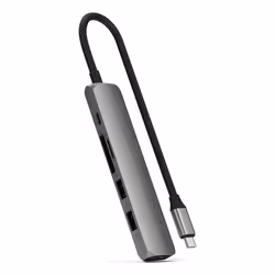 Satechi ST-P6SM hub & concentrateur USB Type-C 10000 Mbit/s Gris