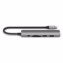 Satechi ST-P6SM hub & concentrateur USB Type-C 10000 Mbit/s Gris - Vue supplémentaire 6