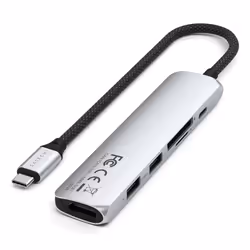 Satechi ST-P6SS hub & concentrateur USB Type-C 10000 Mbit/s Argent