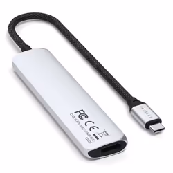 Satechi ST-P6SS hub & concentrateur USB Type-C 10000 Mbit/s Argent - Vue supplémentaire 4