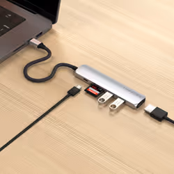 Satechi ST-P6SS hub & concentrateur USB Type-C 10000 Mbit/s Argent - Vue supplémentaire 7