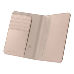 Satechi FindAll porte-passeport Rose Cuir végan