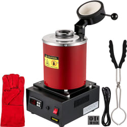 Vevor - Four de Fusion Automatique Electrique 3 kg, 1750 w Four de Fusion deOr 1150℃, Four de Fusion Professionnel Controle Numerique avec Creuset en