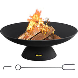 Vevor - Brasero Exterieur de Jardin Diametre du Bol 76 cm Bol de Feu Exterieur Fonte Durable Peint en Noir Brasero Barbecue Baton de Bois de