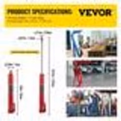 Vérin Hydraulique Long pour Grue dAtelier  4 Tonnes-VEVOR-Tige Hydraulique pour Chèvre Levage Moteur Entretien Auto-Rouge