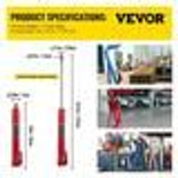 Vérin Hydraulique Long pour Grue dAtelier  4 Tonnes-VEVOR-Tige Hydraulique pour Chèvre Levage Moteur Entretien Auto-Rouge