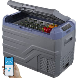 VEVOR Refrigerateur Portable a Compression 37 L, Mini Frigo de Voiture 12/24 V CC et 100-240 V CA, Glaciere a Zone Unique, -20 °C a 20 °C Temperature