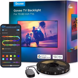 Ruban LED - Govee - TV Rétroéclairage 4.6M - RGBIC - 70-80 Pouces - Contrôle App & Voix