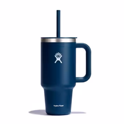 Gobelet isotherme - HYDROFLASK - XXL Bleu Indigo - 940 ml - Acier inoxydable - Paille souple