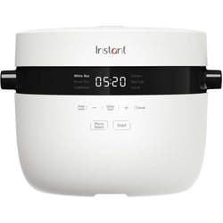 Cuiseur riz et cuiseur vapeur automatique polyvalent - Instant - 12 tasses28L - Blanc