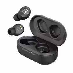 JLab IEUEBJBANCRBLK82, True Wireless Stereo (TWS), 20 - 20000 Hz, Appels/Musique, 63,82 g, Écouteurs, Noir
