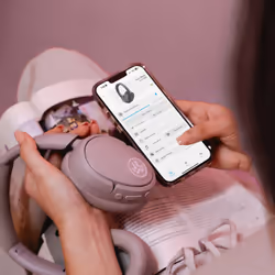 JLab JBuds Lux ANC Casque Sans fil Arceau Type-C Bluetooth Mauve - Vue supplémentaire 4