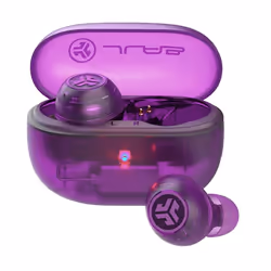 JLab Go Pop ANC, True Wireless Stereo (TWS), 20 - 20000 Hz, Appels/Musique, Casque, Violet, Transparent