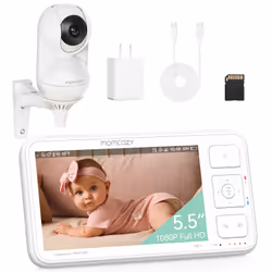 Momcozy BM014-WH12BA-A babyphone Blanc - Vue supplémentaire 5