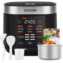 Cosori Multi-Cooker Chef Edition, Noir, Argent, 5 L, LED, Tactile, 1 h, 970 W