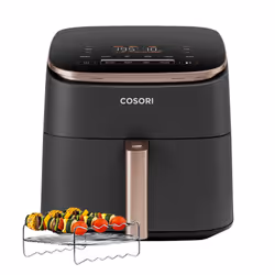 Cosori Turbo Blaze Unique 6 L Autonome 1725 W Friteuse d’air chaud Noir, Rose doré