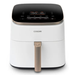 Cosori TurboBlaze Chef Edition Air Fryer Unique 6 L Autonome 1725 W Friteuse d’air chaud Rose doré, Blanc
