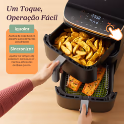 Cosori KOSP0040EUN Friteuse à air chaud 10,8L 2630W Noir, Or - Vue supplémentaire 6