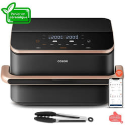 AirFryer - COSORI - DualBlaze Twinfry Pro Ceramic - 10 L - Noir - Connectée Wi‑Fi