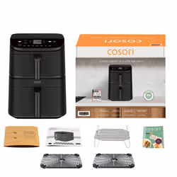 Cosori CAF-DC121-AEUR Friteuse à air chaud Double 10,8L 2630W Noir - Vue supplémentaire 2