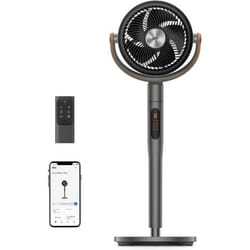 Dreo Smart Ventilateur sur Pied 25dB Silencieux avec Télécommande Noir