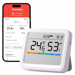 SwitchBot Meter Pro Blanc LCD Batterie - Vue supplémentaire 3