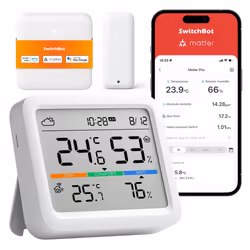 SwitchBot Meter Pro Blanc LCD Batterie - Vue supplémentaire 4