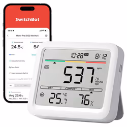 SwitchBot Meter Pro (CO2 Monitor) Blanc LCD Batterie - Vue supplémentaire 2